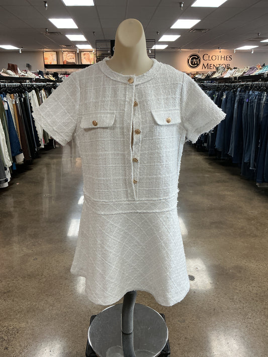 Dress Casual Short By Clothes Mentor In White, Size:L