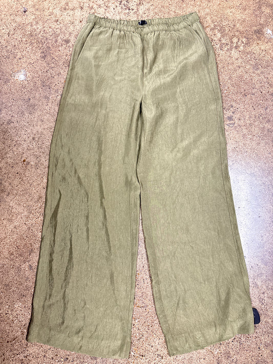 Pants Wide Leg By J. Crew In Green, Size:S