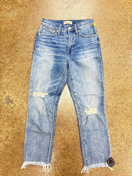 Jeans Straight By Madewell In Blue Denim, Size:0
