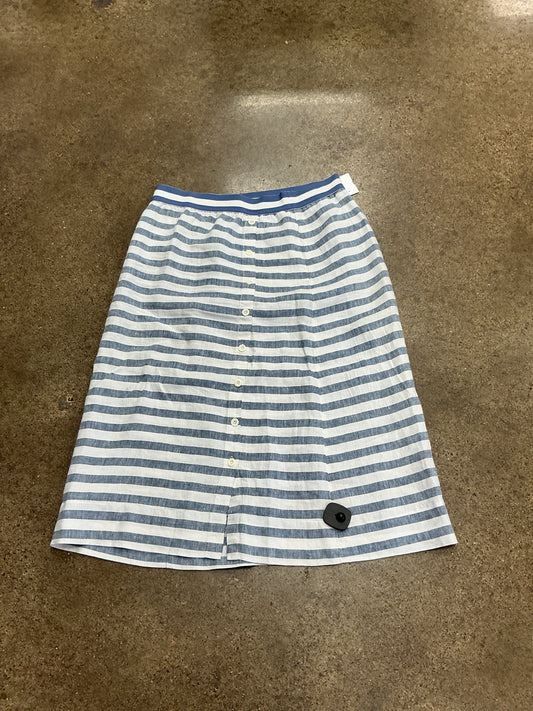 Skirt Maxi By J. Jill In Blue & White, Size:Lp