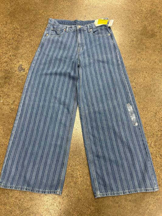 Jeans Wide Leg By Gap In Blue Denim, Size:4