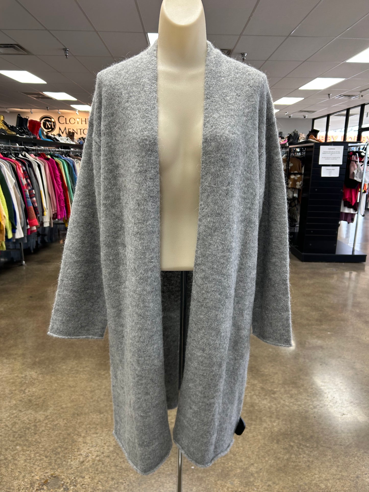 Sweater Cardigan By Cma In Grey, Size:L