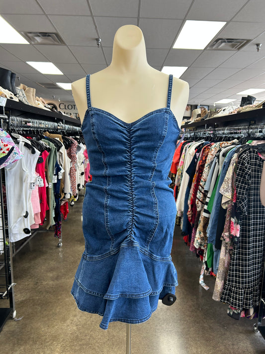 Dress Casual Short By Clothes Mentor In Blue Denim, Size:8