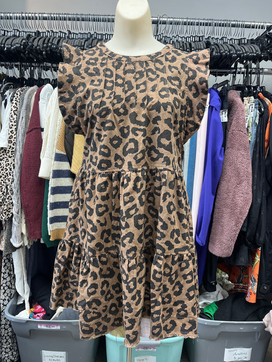 Dress Casual Short By Very J In Animal Print, Size:S