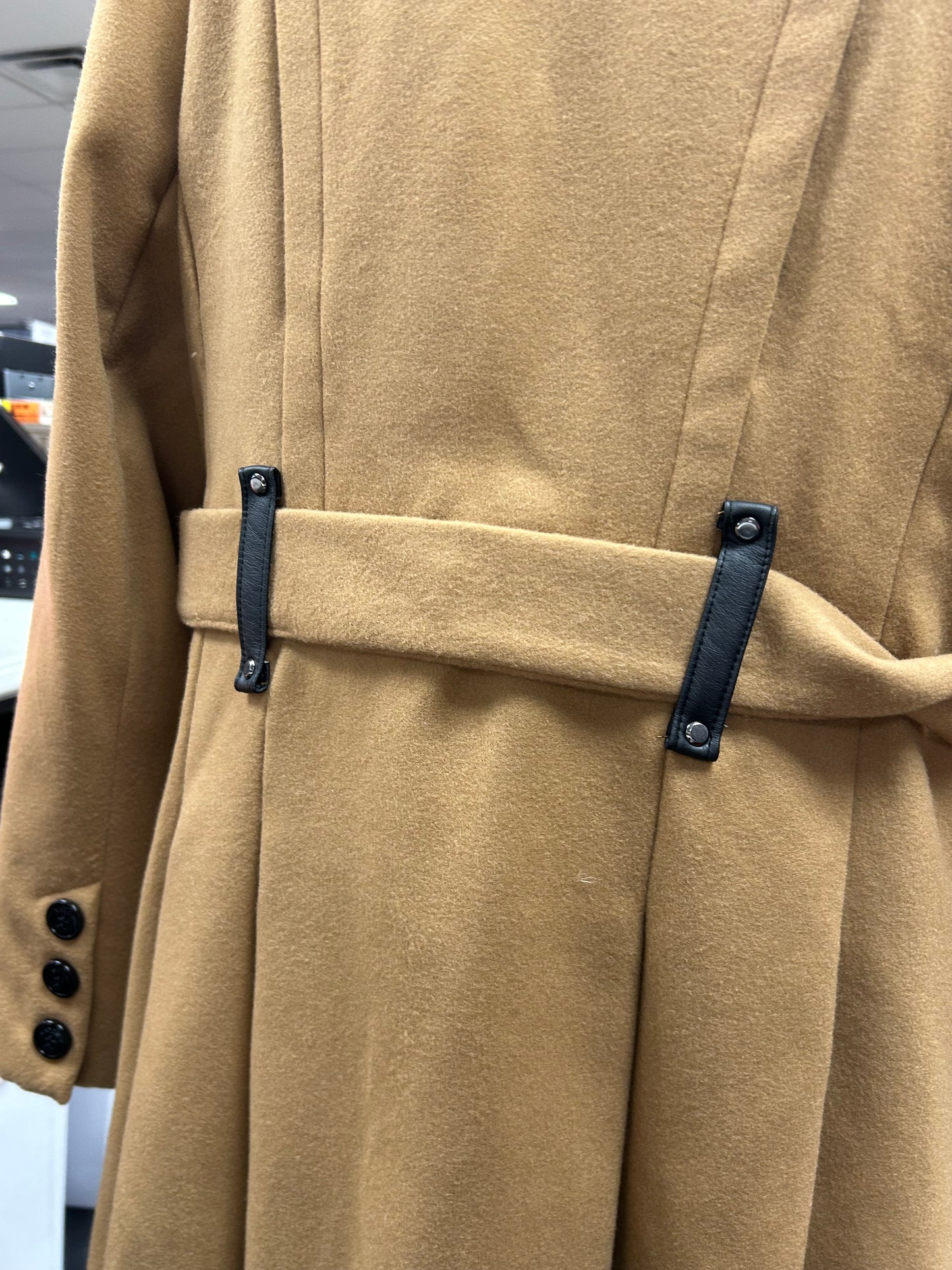 Coat Peacoat By Steve Madden In Tan, Size:Xl