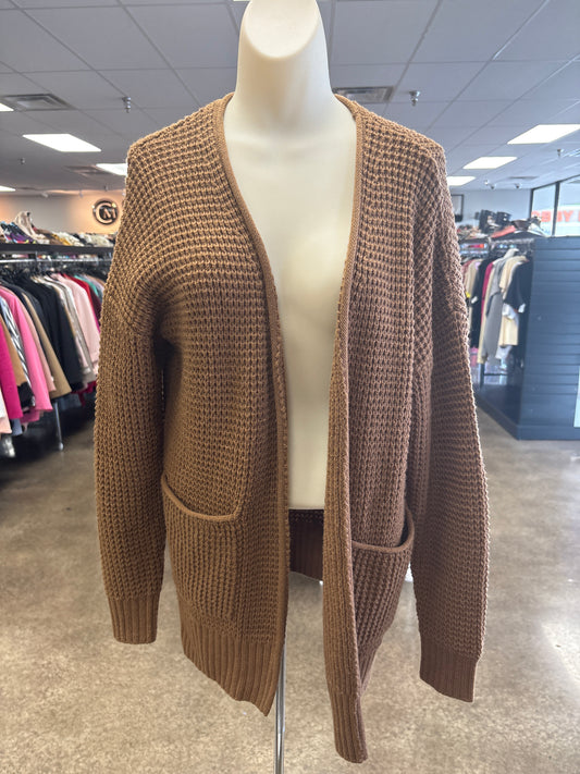 Cardigan By Zenana In Brown, Size:S