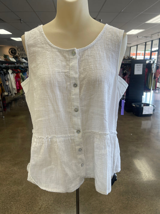 TOP SLEEVELESS by SIGRID OLSEN In WHITE, Size: L