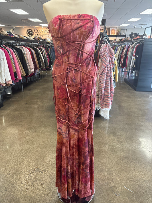 Dress Casual Maxi By Fashion Nova In Orange & Pink, Size:Xl