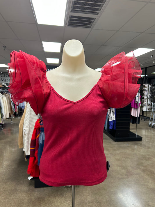 Top Ss By Sugar Lips In Red, Size:Xs
