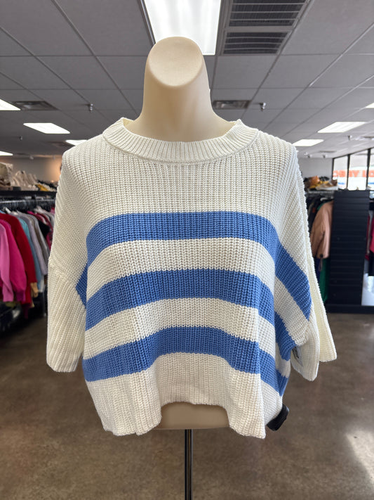 Sweater Ss By Cloud Ten In Blue & White, Size:M