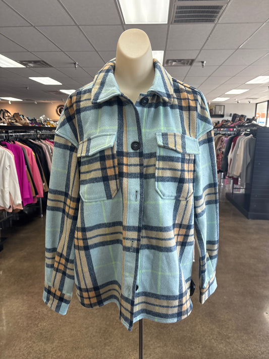 JACKET SHIRT by AVEC LES FILLES In BLUE, Size: S
