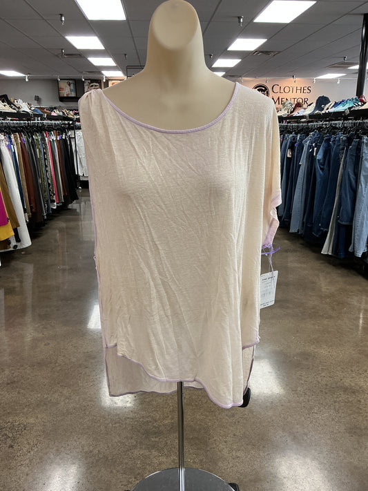 Tank Top By We The Free In Cream & Purple, Size:Xs