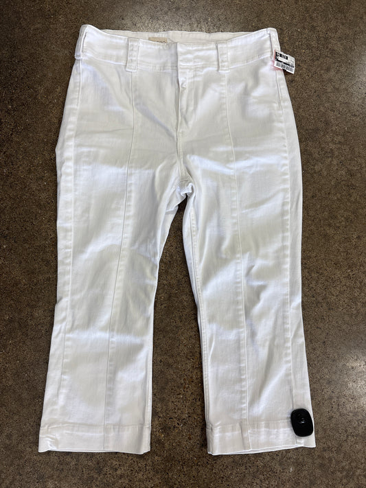 Jeans Straight By Pilcro In White Denim, Size:12