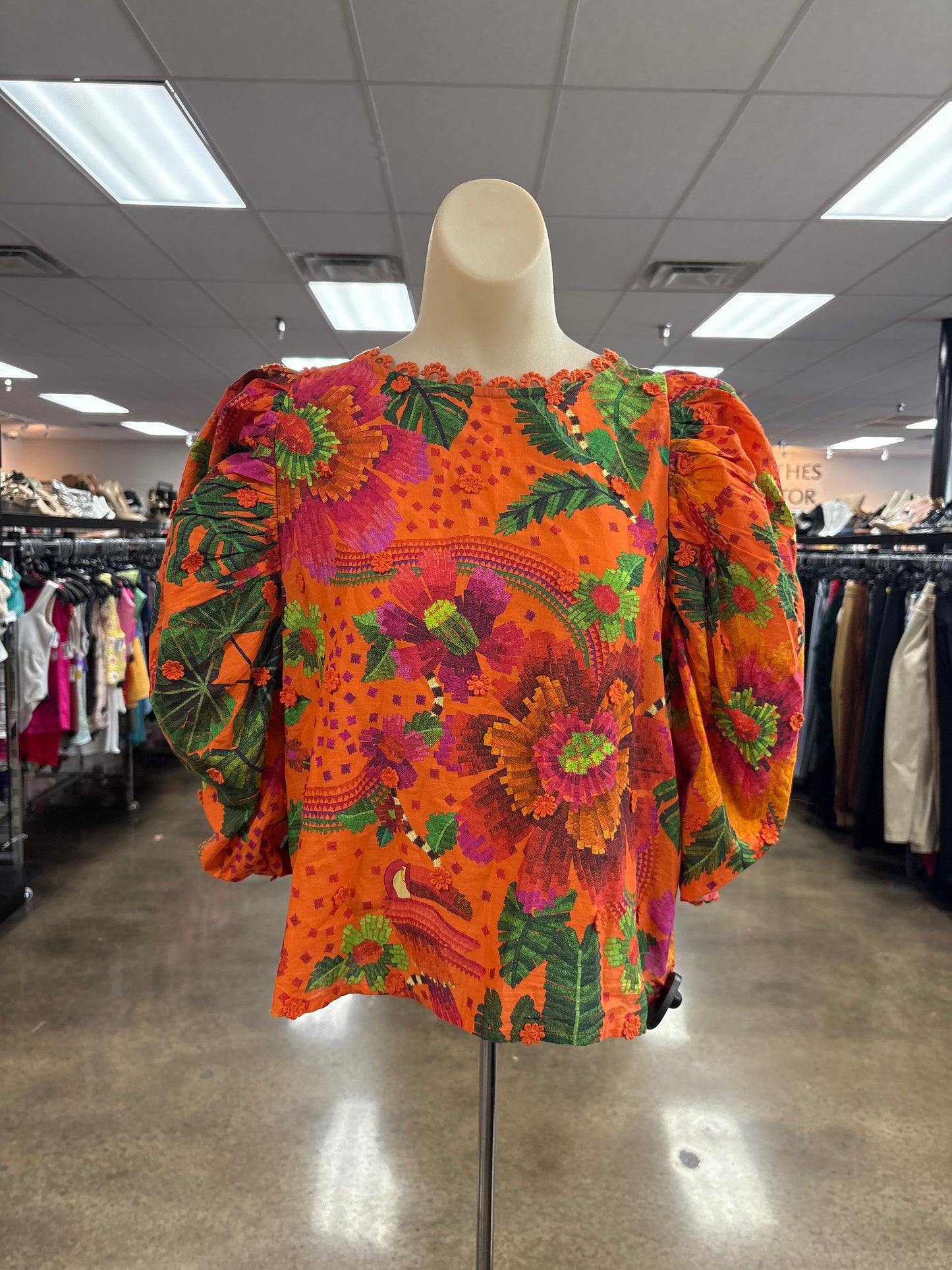 Top Ss By Farm Rio In Orange, Size:S