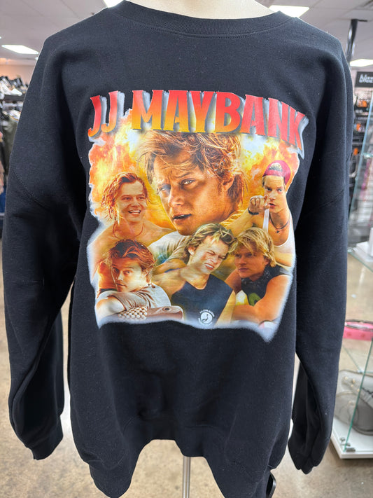 Sweatshirt Crewneck By Gildan In Black, Size:L