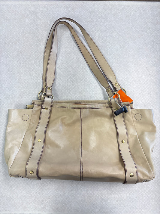 Handbag Leather By Hobo Intl In Tan, Size:Medium