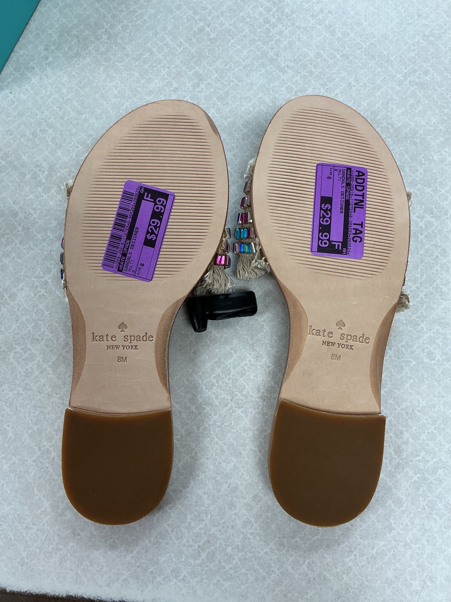 Sandals Designer By Kate Spade In Multi, Size:8
