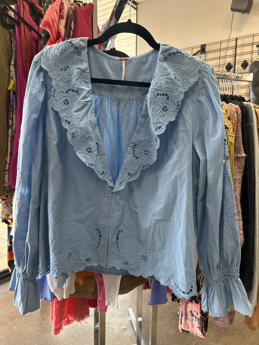 Top Ls By Free People In Blue, Size:M