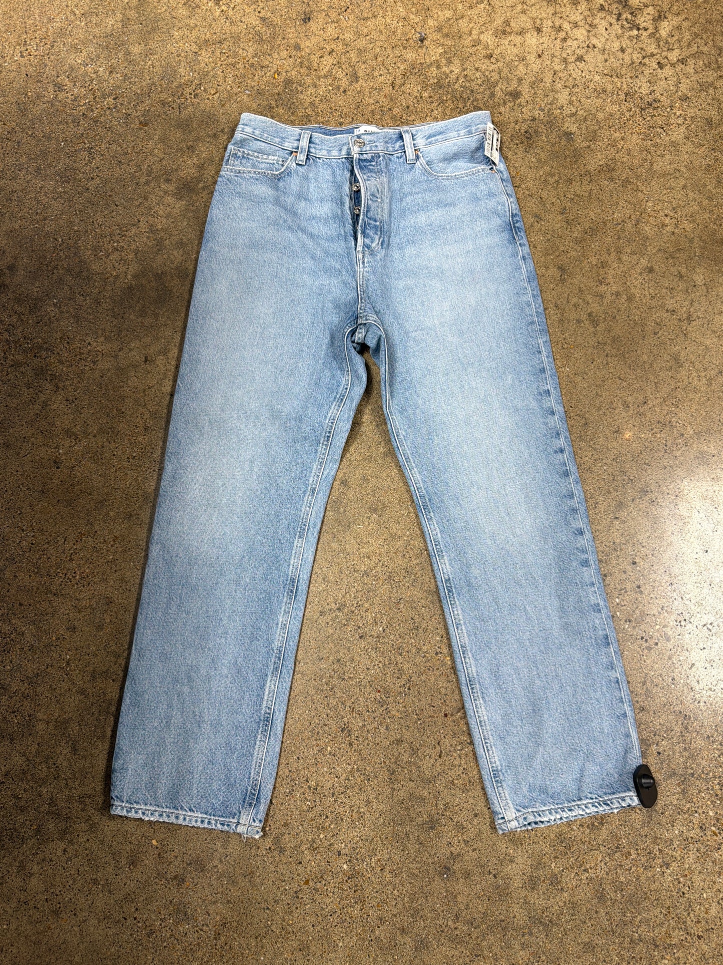 Jeans Straight By Paige In Blue Denim, Size:8
