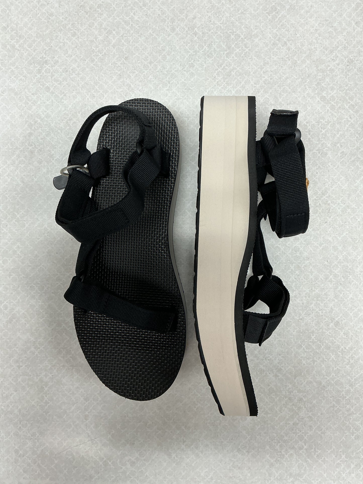 Sandals Flats By Teva In Black, Size:11
