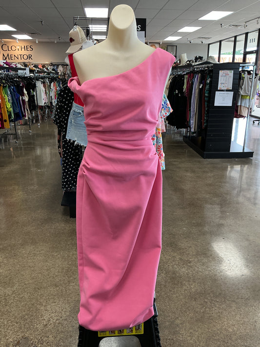 Dress Party Midi By Misha In Pink, Size:S