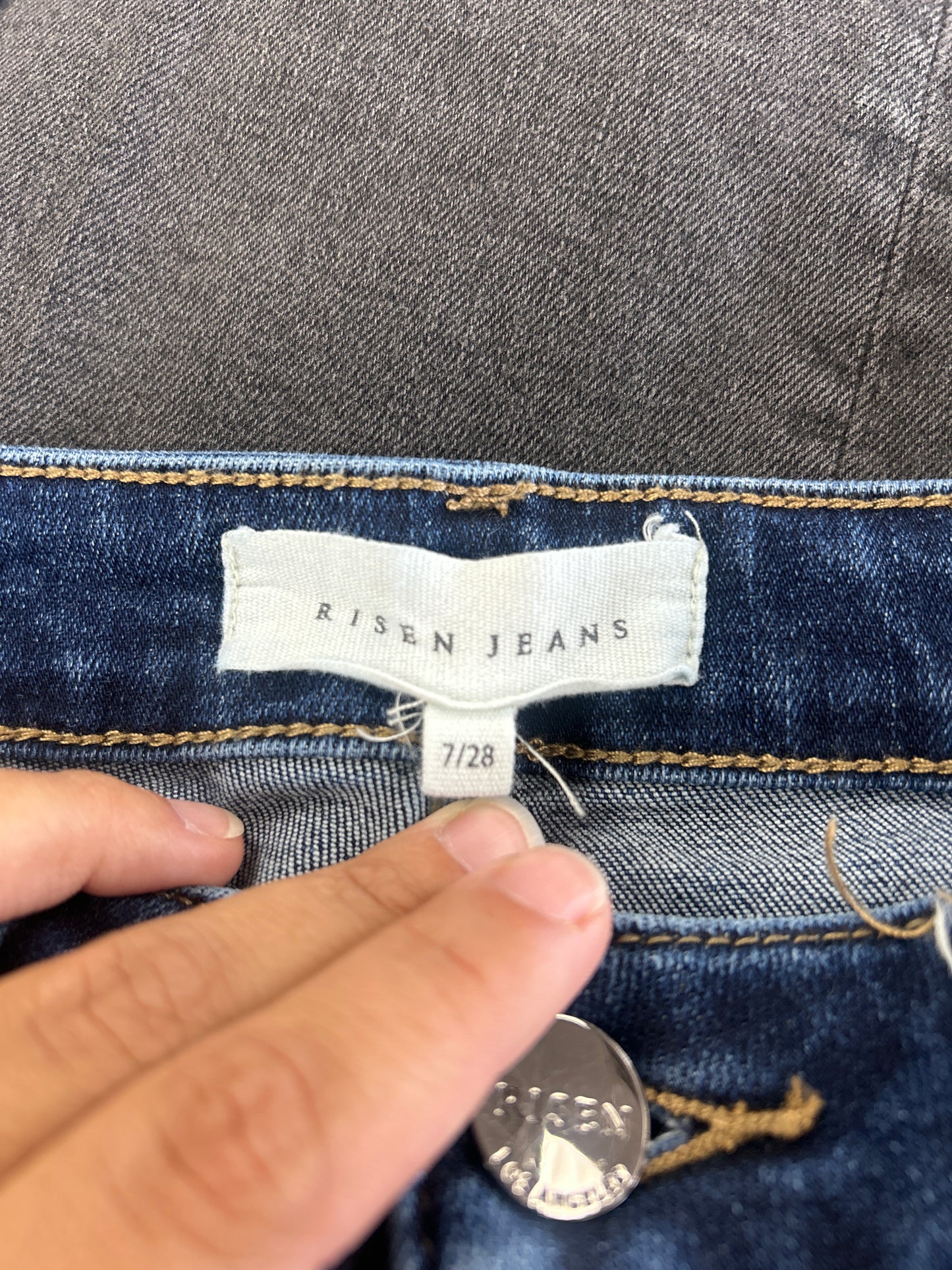 Jeans Straight By Risen In Blue Denim, Size:6