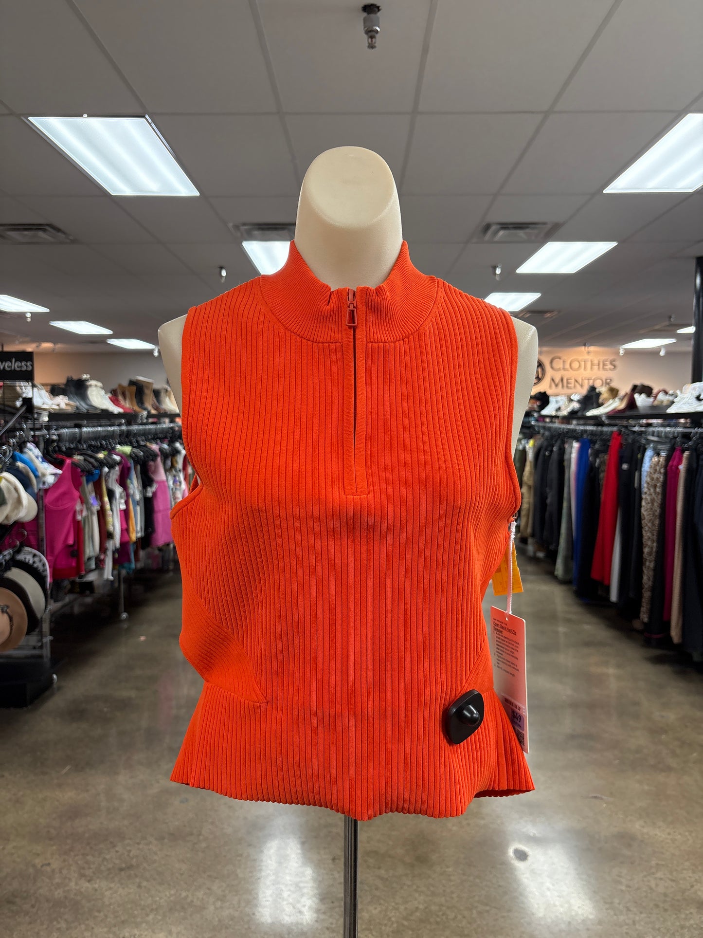Athletic Tank Top By Lululemon In Orange, Size:Xl