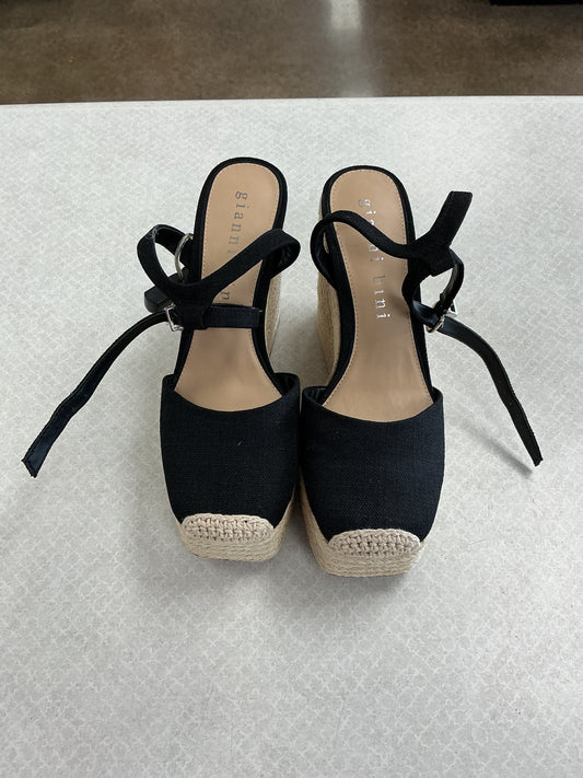 Shoes Heels Wedge By Gianni Bini In Black, Size:8.5