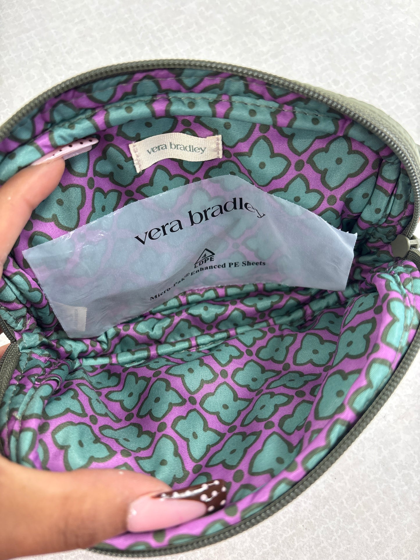 Belt Bag By Vera Bradley In Green, Size:Small