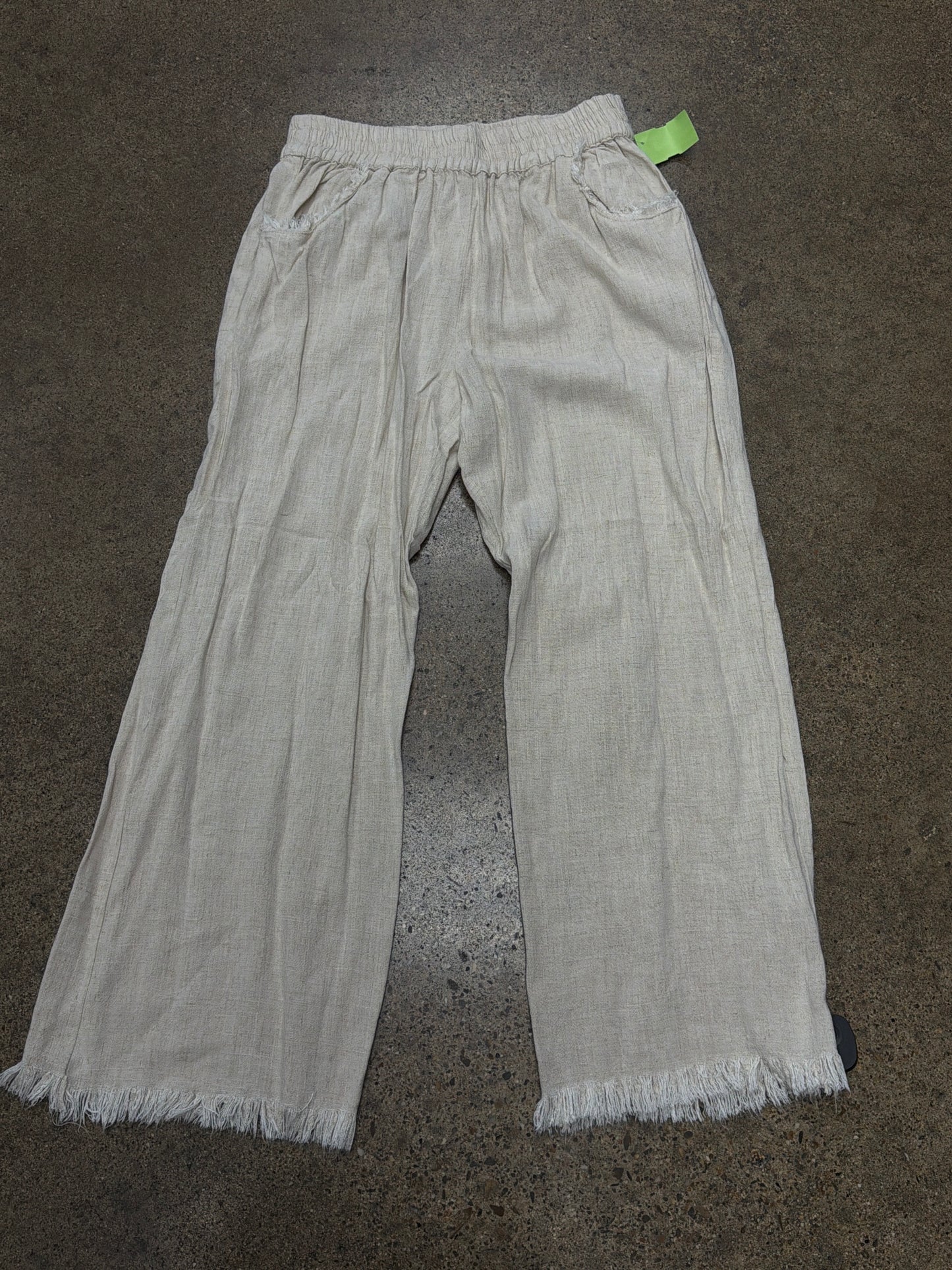 Pants Cropped By Umgee In Tan, Size:S