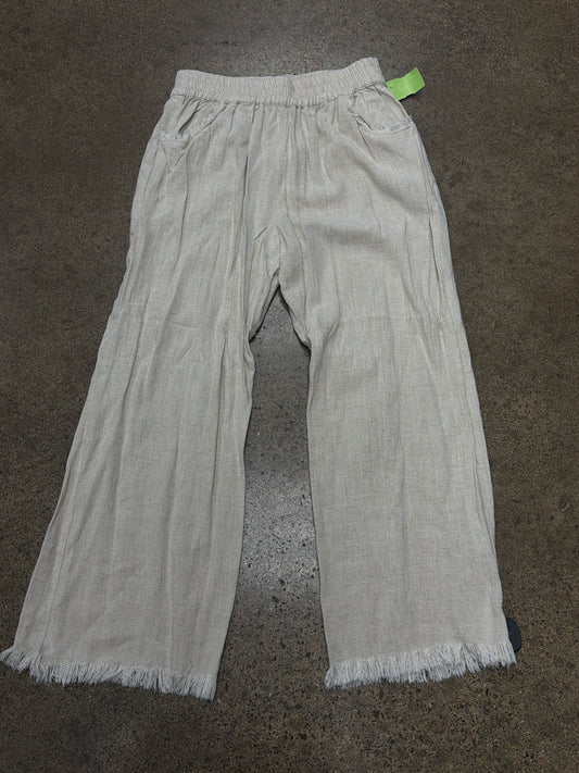 Pants Cropped By Umgee In Tan, Size:S