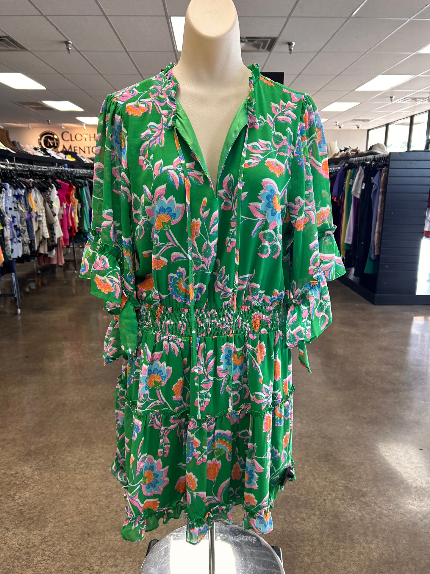 Dress Casual Short By Sugar Lips In Green, Size:L