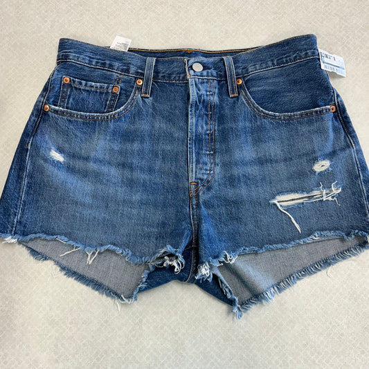Shorts By Levis In Blue Denim, Size:12
