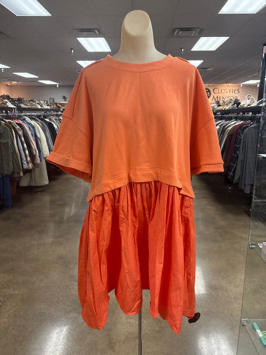 Dress Casual Short By Oddi In Orange, Size:L