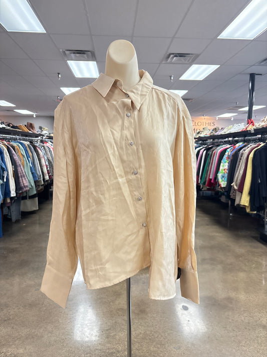 Top Ls By Zara In Tan, Size:Xl