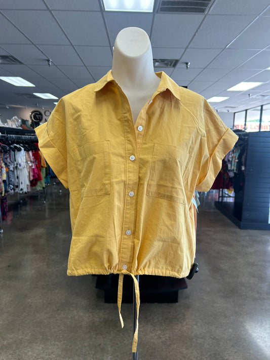 Top Ss By Madewell In Yellow, Size:S