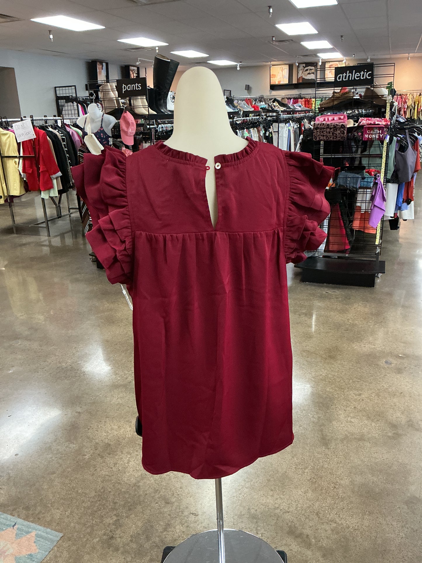 Top Ss By Entro In Maroon, Size:S