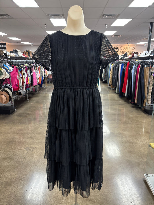 Dress Casual Midi By J. Crew In Black, Size:4