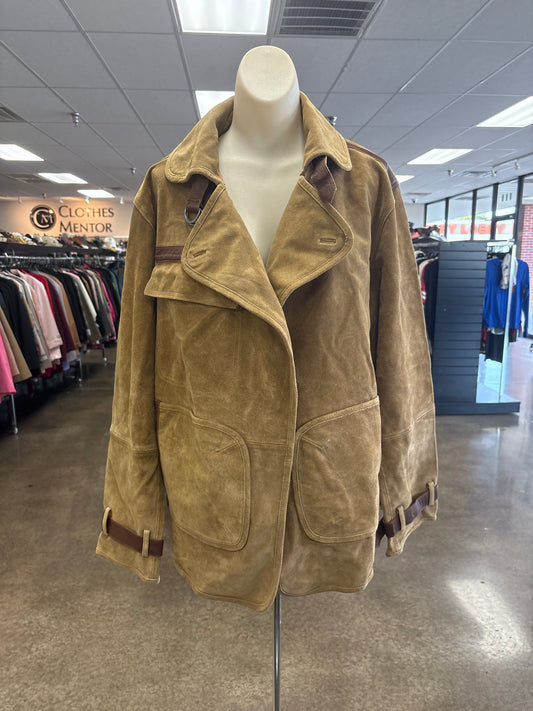 Jacket Leather By We The Free In Tan, Size: M