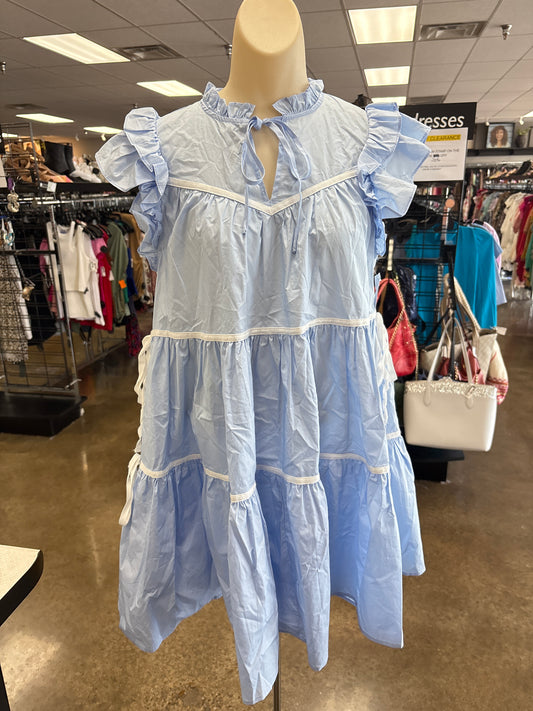 Dress Casual Short By Clothes Mentor In Blue, Size:S