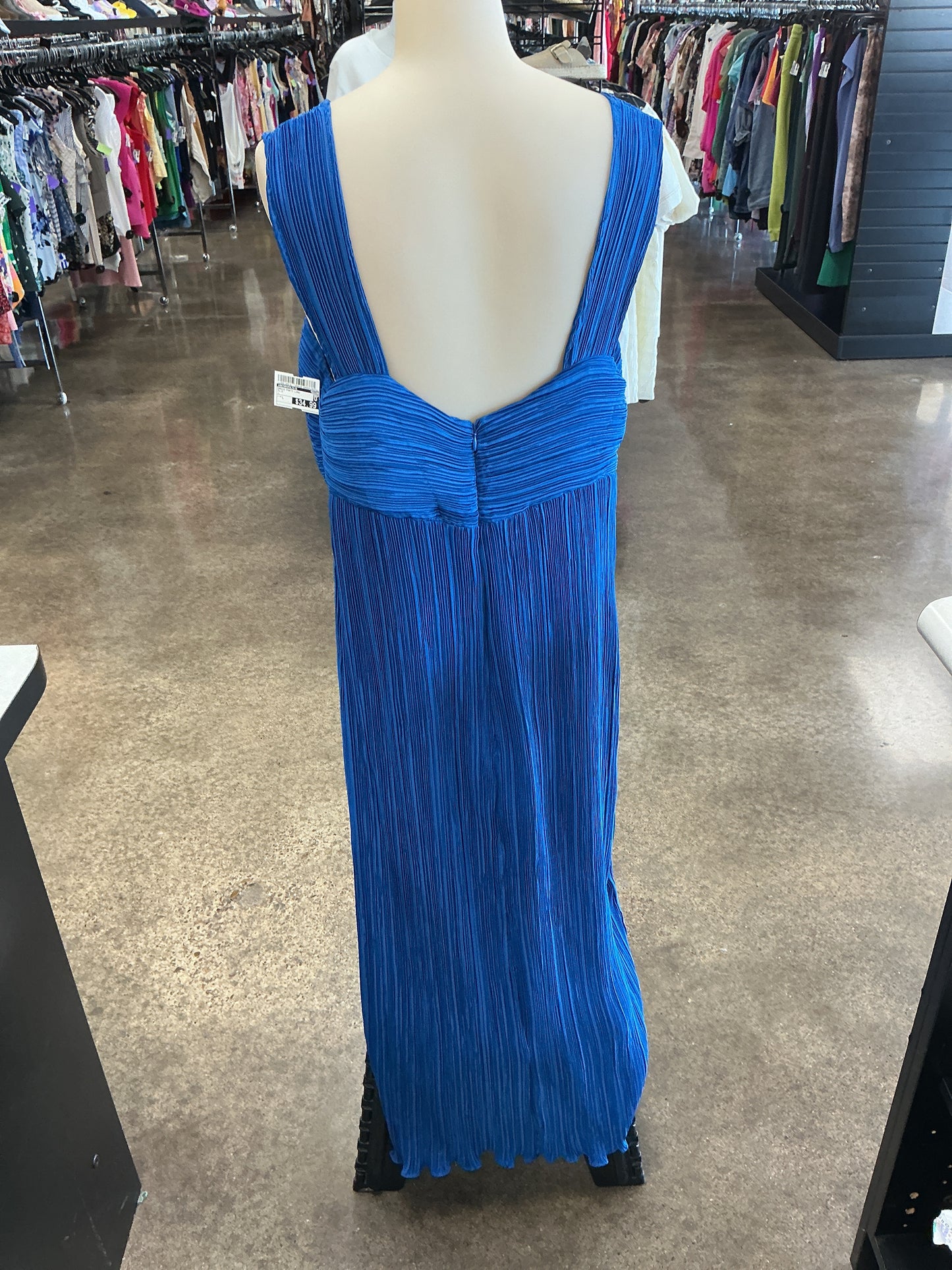 Dress Party Long By Anthropologie In Blue, Size:L