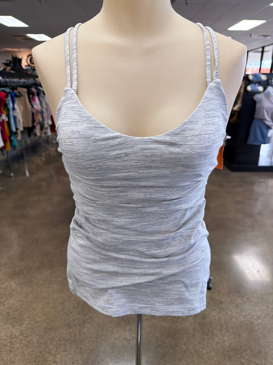 Athletic Tank Top By Lululemon In Grey, Size:4