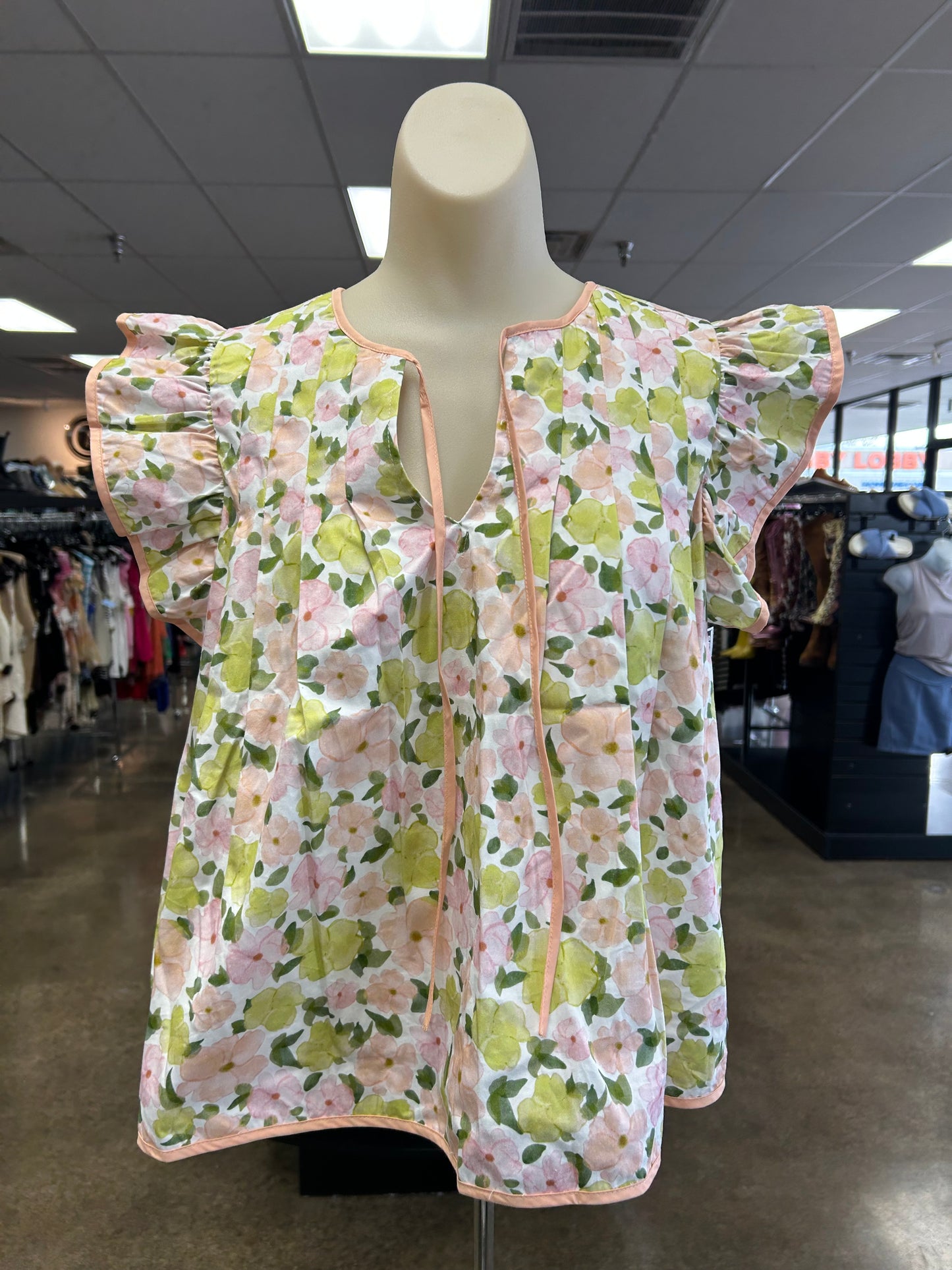 Top Ss By Strut & Bolt In Floral Print, Size:M