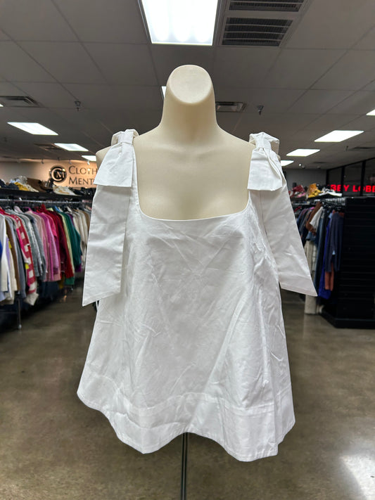 Top Sleeveless By English Factory In White, Size:L