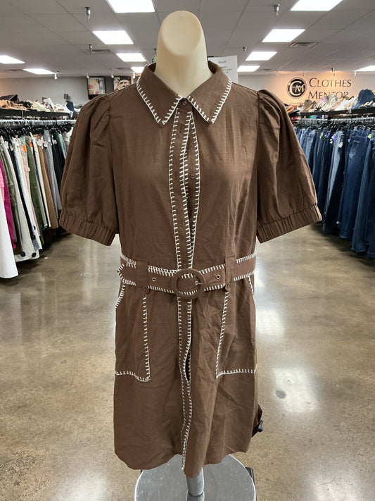 Dress Casual Short By Entro In Brown, Size:L