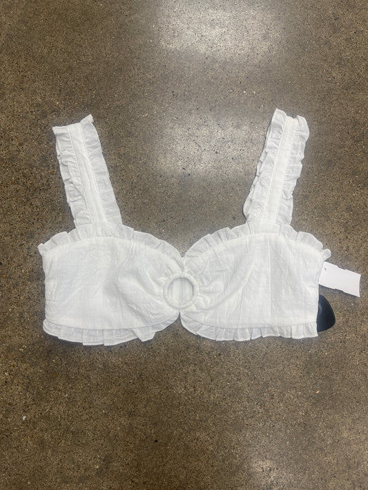 TOP SLEEVELESS by    CLOTHES MENTOR In WHITE, Size: S