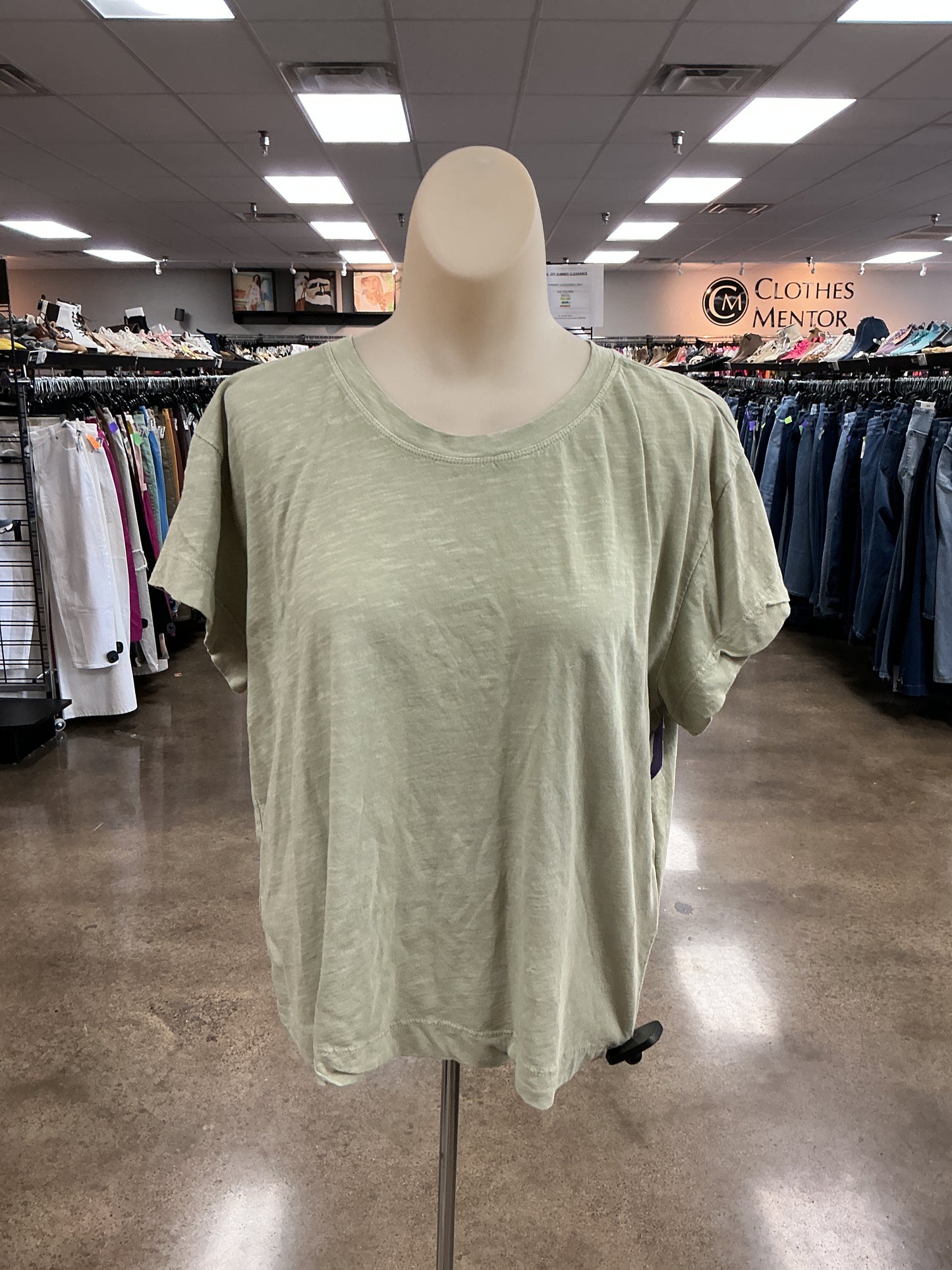 Top Ss By Pilcro In Green, Size:L