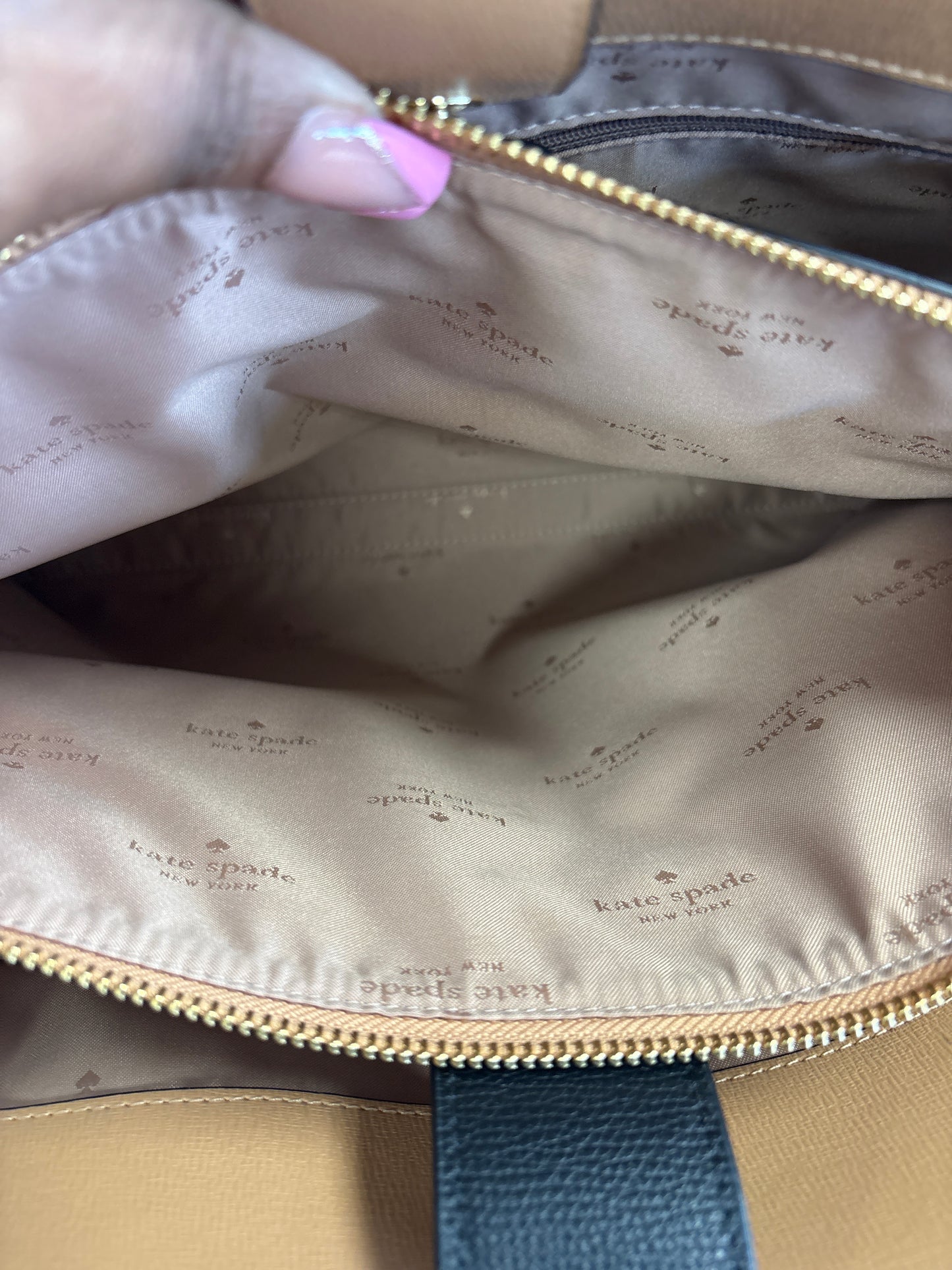 Handbag Designer By Kate Spade In Black, Size:Large