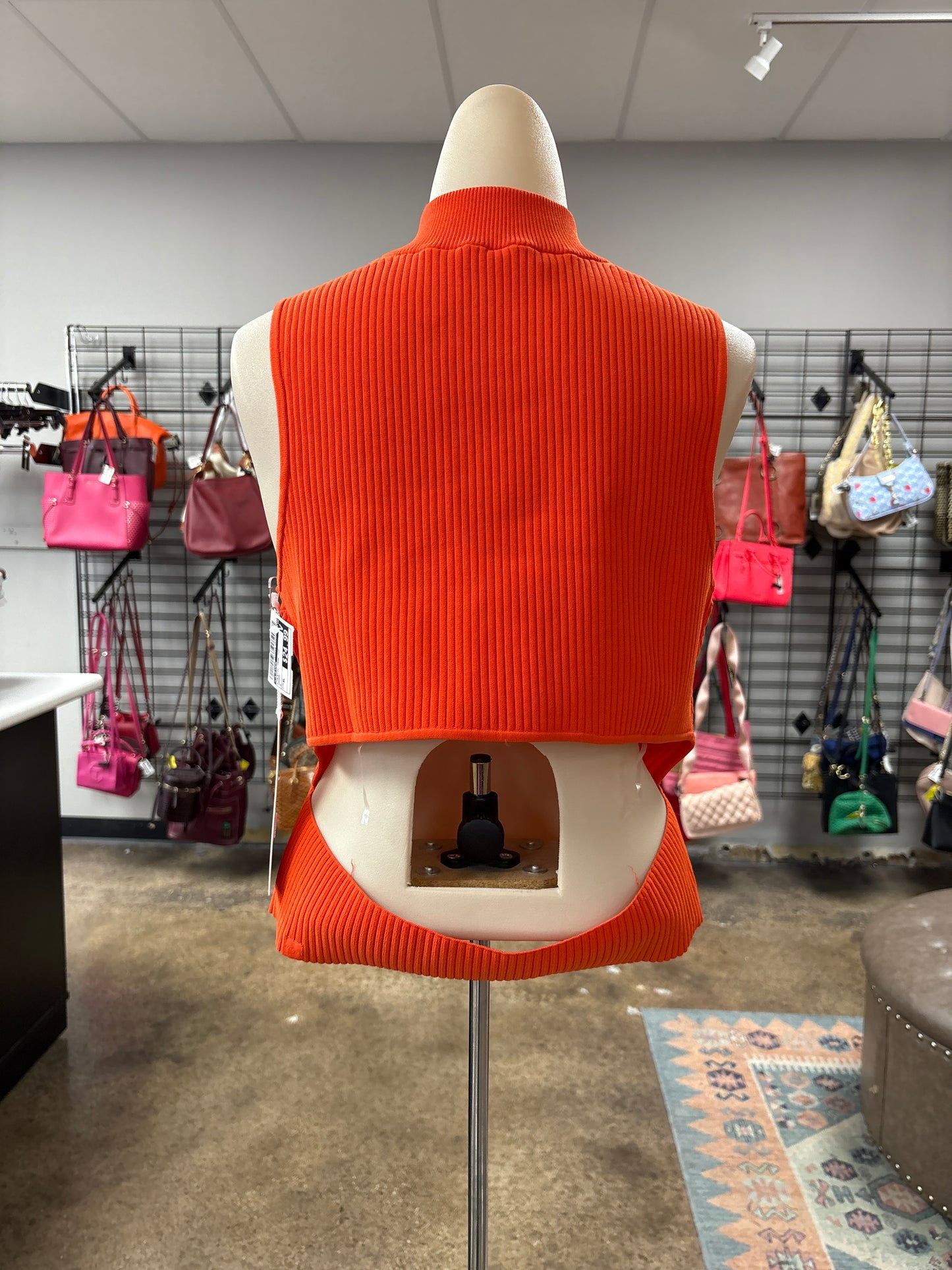 Athletic Tank Top By Lululemon In Orange, Size:Xl