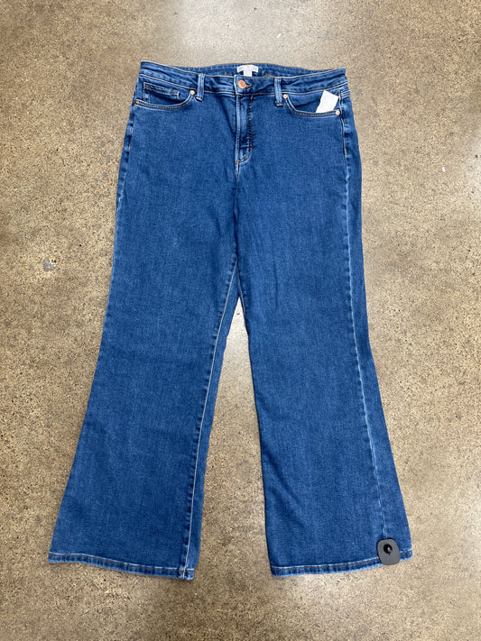 Jeans Wide Leg By Lc Lauren Conrad In Blue Denim, Size:16